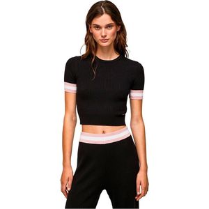 Pepe Jeans - PL701950 T-shirt - Zwart - Viscose - Korte Mouwen