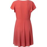 Pepe Jeans - Patrizia - Jurk - Rood - Mini Crepe - Gecrossed Body Design