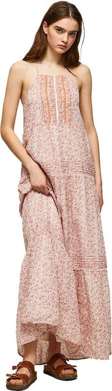 Pepe Jeans - Flores - Jerseyjurk - Oranje - Katoen