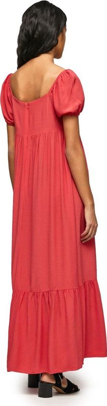 Maxi Jurk - Zwart - Viscose - Flowy Rok - Korte Mouwen