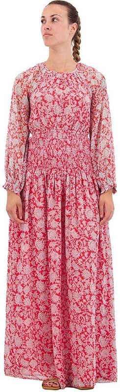 Pepe Jeans - PL953239 Berenice - Jurk - Rood - Lange Mouwen - Gerecycled Polyester - Duurzaam