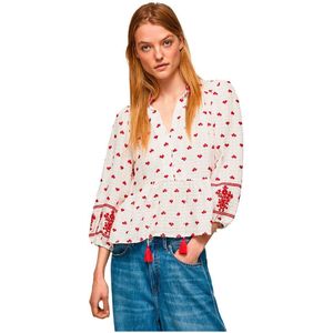 Pepe Jeans - Bianca - Overhemd - Blauw - Katoen/Viscose