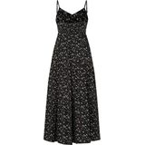 Pepe Jeans - PL953300 - Midi-jurk - Zwart - Casual - Viscose - Mouwloos / Spaghettibandjes