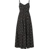 Pepe Jeans - PL953300 - Midi-jurk - Zwart - Casual - Viscose - Mouwloos / Spaghettibandjes
