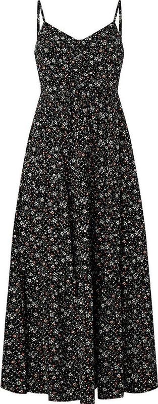 Pepe Jeans - PL953300 - Midi-jurk - Zwart - Casual - Viscose - Mouwloos / Spaghettibandjes