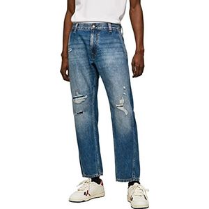 Pepe Jeans Heren Cade Repair Jeans, Blauw (Denim), 36W / 30L
