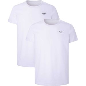 Shirt - Effen - Jersey - 2 Pack - Kwartmouw