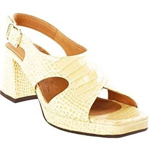 Chie Mihara GANTAN 38 Medium Heel Sandalen voor dames, geel, EU, geel, 38 EU