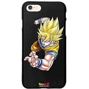 Beschermhoesje voor iPhone 7-8-SE 2020 - SE 3 (2022) zwart Dragon Ball Z Goku SS1 Special