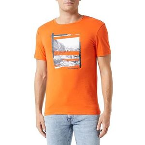 TRANGO T-shirt Stamina pour homme, rouge mandarin, S
