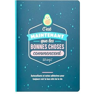 Stickers en zelfklevende notities om altijd de goede kant van het leven te zien