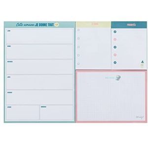 Wekelijkse planner met zelfklevende notities - Deze week geef ik alles