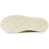 Sneakers - Color-Blocking - Glad Leer - Platte Hak