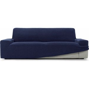 SOFASKINS® Super elastische, 3-zits, ademend, comfortabel en duurzaam, bankovertrek, eenvoudig aan te brengen, afmetingen (180-230 cm), marineblauw