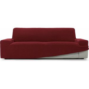 SOFASKINS® Super elastische overtrek, 4-zits, ademend, comfortabel en duurzaam, bankovertrek, eenvoudig aan te brengen, afmetingen (230-270 cm), bordeauxrood