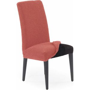 SOFASKINS® Eetkamerstoelhoezen, set van 2, super elastisch, exclusief design, ademend en duurzaam, voor stoel met rugleuning, eenvoudig aan te brengen, maat 40-60 cm, koraal