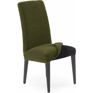 SOFASKINS® Eetkamerstoelhoezen, set van 2, super elastisch, exclusief design, ademend en duurzaam, voor stoel met rugleuning, eenvoudig aan te brengen, maat 40-60 cm, groen