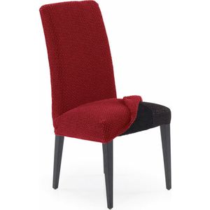 SOFASKINS® Eetkamerstoelhoezen, set van 2, super elastisch, exclusief design, ademend en duurzaam, voor stoel met rugleuning, eenvoudig aan te brengen, maat 40-60 cm, rood