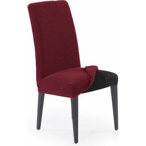 SOFASKINS® Eetkamerstoelhoezen, set van 2, super elastisch, exclusief design, ademend en duurzaam, voor stoel met rugleuning, eenvoudig aan te brengen, afmetingen 40-60 cm, bordeaux