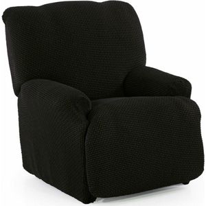 SOFASKINS® Bankhoes voor relaxstoel, super elastisch, bankovertrek met exclusief design, ademend en duurzaam, eenvoudig aan te brengen, maat 70-90 cm, zwart