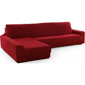 SOFASKINS® Super elastische chaise longue-overtrek, bankovertrek links, lange armleuning, ademend, comfortabel en duurzaam, compatibele afmetingen van de bank (210-340 cm), kleur rood