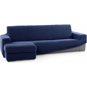 SOFASKINS® Super elastische chaise longue hoes, bankovertrek, korte linker armleuning, ademend, comfortabel en duurzaam, compatibele afmetingen van de bank (210-340 cm), kleur marineblauw