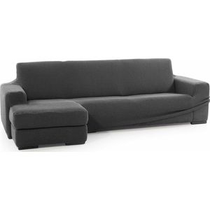 SOFASKINS® Super elastische bankhoes, korte linkerarmleuning, ademende bankhoes, comfortabel en duurzaam, compatibele bankafmetingen (210-340 cm), kleur donkergrijs