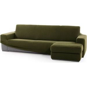 SOFASKINS® Super elastische bankovertrek, korte armleuning, rechte armleuning, ademend, comfortabel en duurzaam, compatibele bankafmetingen (210-340 cm), graskleur