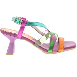 Hispanitas - CHV243292 - Leren Sandalen - Veelkleurig - Hoogte Hak 6 cm