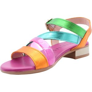 Hispanitas, Flat Sandalen Veelkleurig, Dames, Maat:38 EU