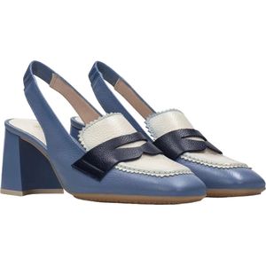 Hispanitas Malta Azure-Creme Slingback Pump