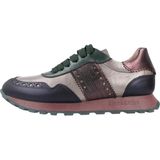 Hispanitas - Dames Sneakers - Groen - Leer - Veelkleurig