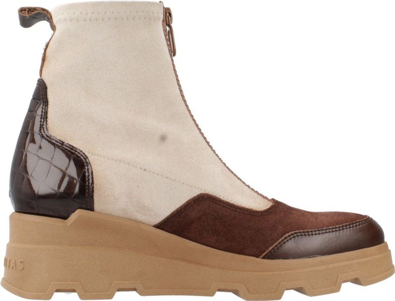 Hispanitas - Enkellaarsjes - Brons - Leren met Sleehak