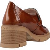 Hispanitas - Track - Leren Mocassins - Bruin - Blokhak 5 cm