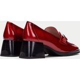 Hispanitas - Rode Lakleren Loafers met Blokhak
