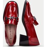Hispanitas - Rode Lakleren Loafers met Blokhak