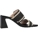 Hispanitas - Hv253946 - Slippers - Zwart - Raffia Leer