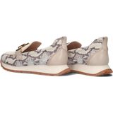 Loafer - Beige - Leer en Mesh - Casual met Metallic Detail