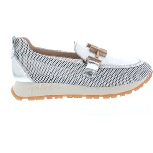 Hispanitas - Dames Sport Mocassin - Grijs - Leer - Metallic Detail