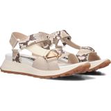 Hispanitas - Beige Leren Platte Sandalen voor Dames