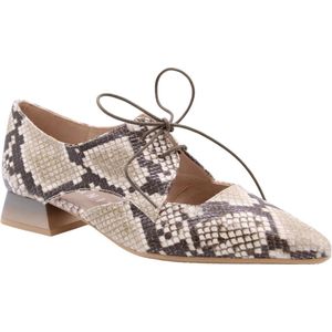 Hispanitas - HV253858 - Dames Veterschoenen - Beige/Bruin - Leer