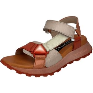 Hispanitas - CHV253896 - Damessandalen - Oranje/Multi - Leer