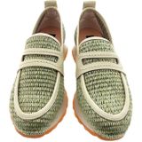 Hispanitas - RHV254043 - Loafers - Lichtgroen/Off-White - Raffia/Leer