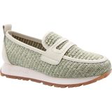 Hispanitas - RHV254043 - Loafers - Lichtgroen/Off-White - Raffia/Leer