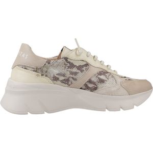 Hispanitas - Beige Sneakers - Leer - Mesh - Dames
