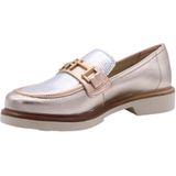 Hispanitas - Abbey Loafers - Grijs - Leer - Slip-on Design - Decoratieve Gesp