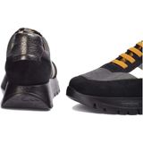 Wonders Odisei - dames sneaker - zwart - maat 35 (EU) 2 (UK)