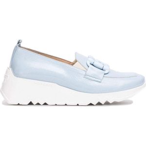 Wonders - Textured Leather Moccasins - Blauw - Leer