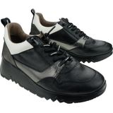 Wonders - Sneakers - Zwart - Leer