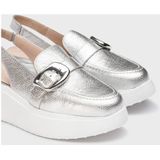 Wonders - A-3624 Zilveren Pumps - Leer - Casual